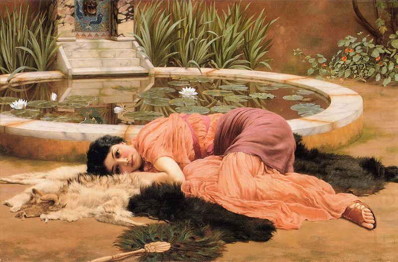 John William Godward Dolce far Niente or Sweet Nothings china oil painting image
